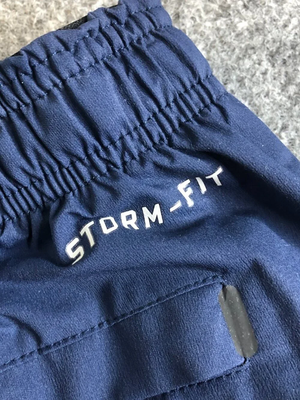 Nike Michigan Wolverine Pants Mens MEdium Blue Windbreaker StormFIT Rain Snap